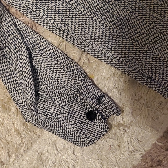 Athleta Textured Shirt Jacket large Braiden Black White #882490 - Picture 6 of 12